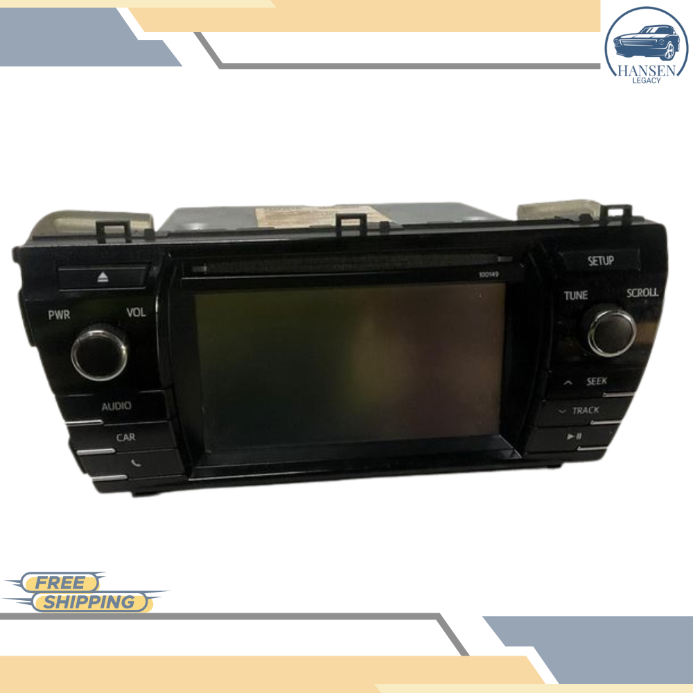 2014–2016 Toyota Corolla AM FM Audio Equipment Radio Receiver Display Screen 15 — view 1