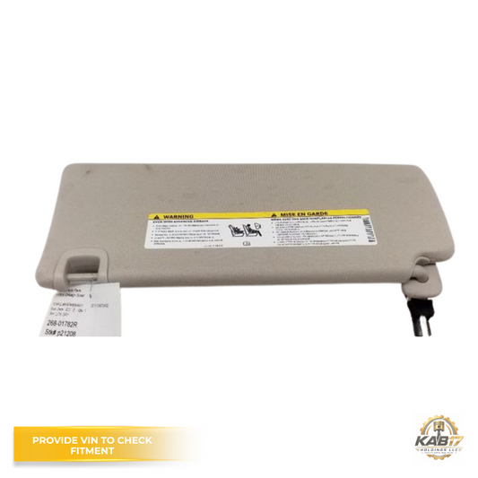 2014–2018 Jeep Cherokee Passenger RH Sun Visor Beige OEM — view 1