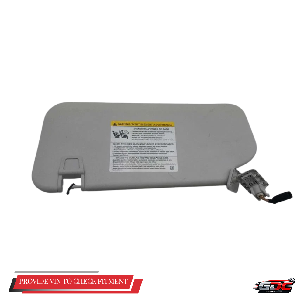 2021–2024 Ford Escape RH Passenger Sunvisor with Mirror & Light Gray OEM — view 2