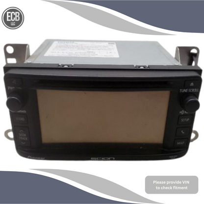 2013–2016 Scion tC XB Radio Display Screen with Navigation OEM — view 1