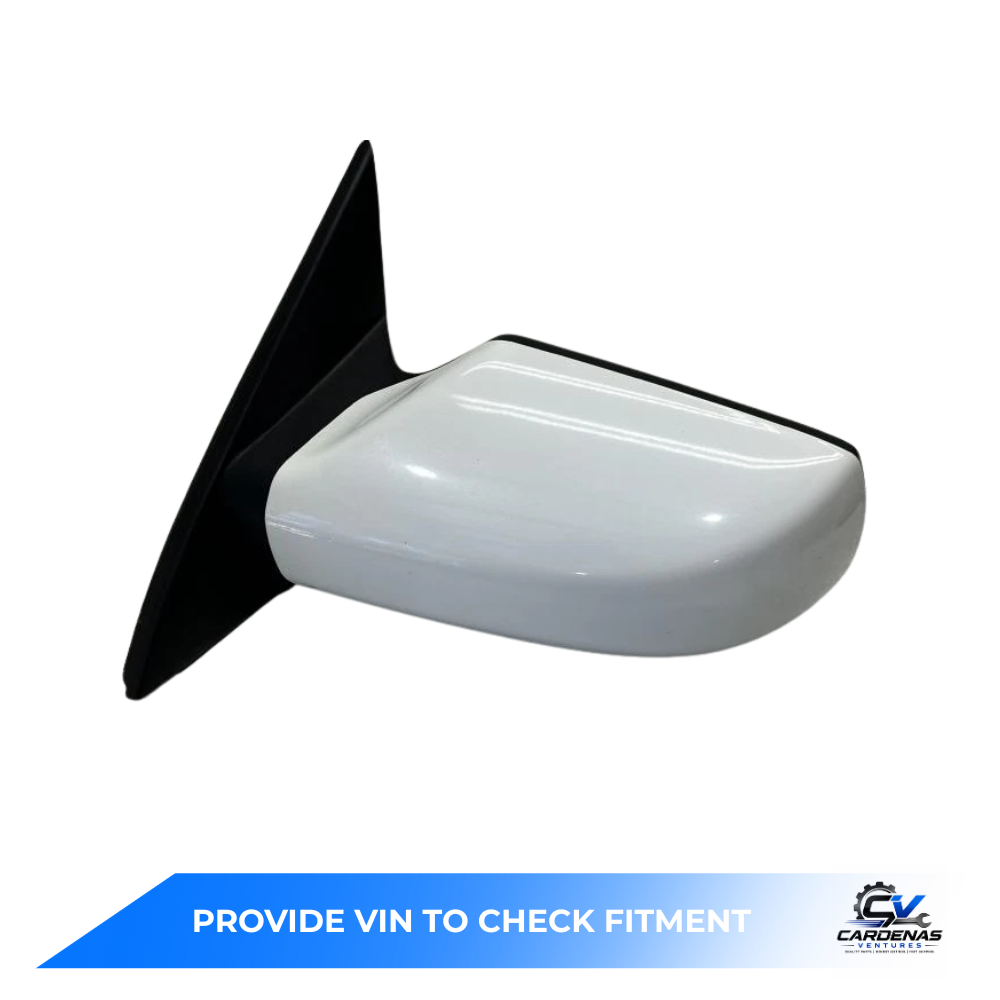 2007–2012 Nissan Altima Sedan Left Driver Side View Door Mirror White — view 1