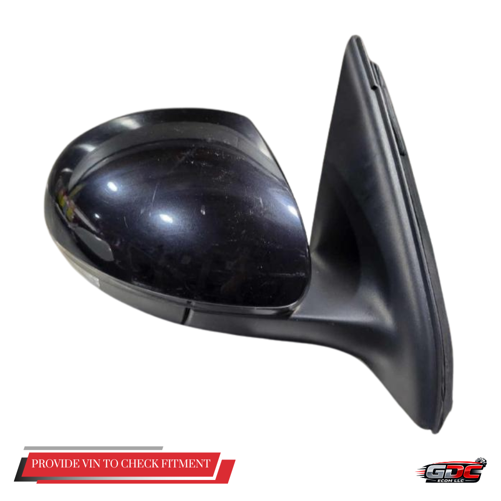 2009-18 Volkswagen Tiguan Passenger RH Side View Door Mirror Assembly Black OEM — view 1