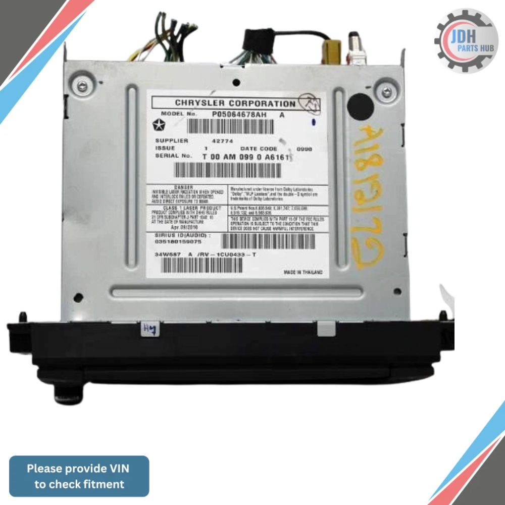 2010–2012 Dodge Ram 2500 3500 Radio AM FM DVD Player Radio Receiver OEM — view 2