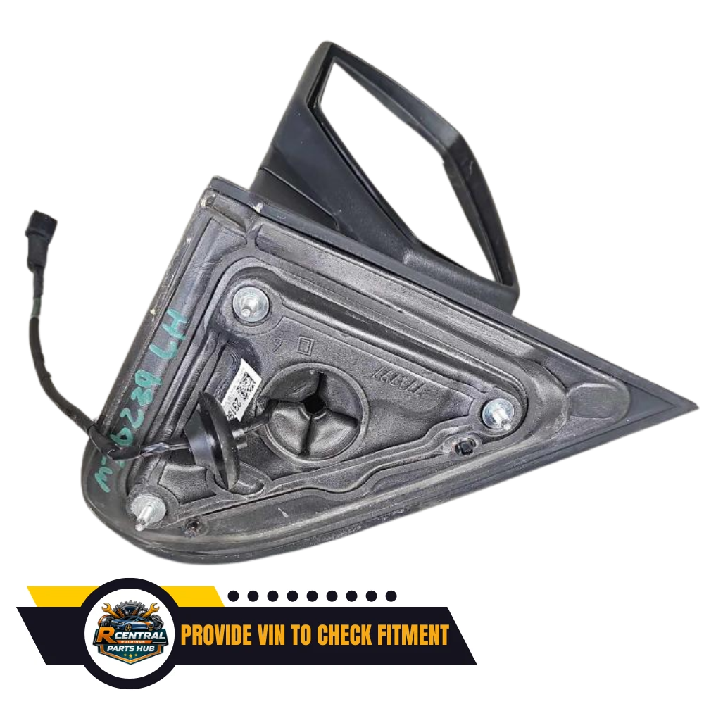 2014–2019 Chevrolet Silverado 1500 Left Driver Side View Door Mirror White OEM — view 2