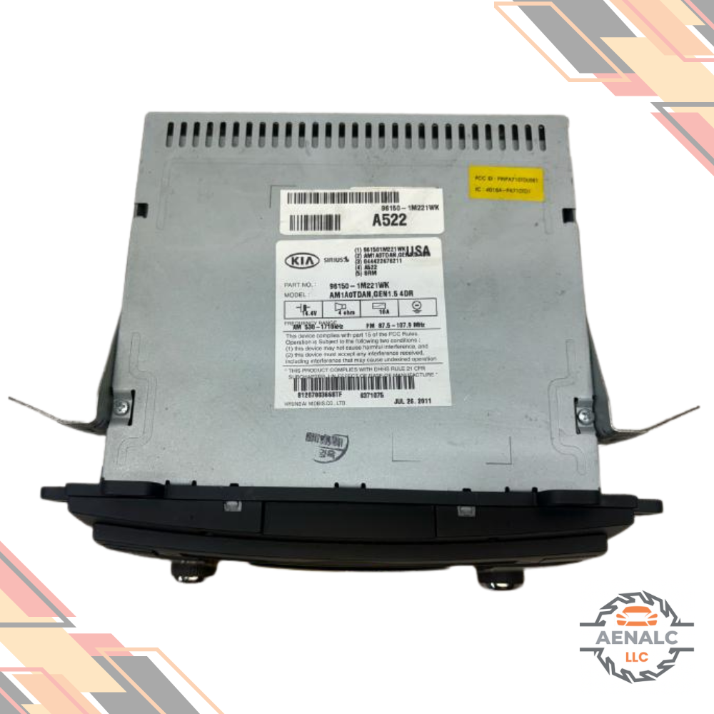 2010–2013 Kia Forte Radio Display Receiver AM FM CD MP3 BT SAT Sedan & Coupe OEM — view 2