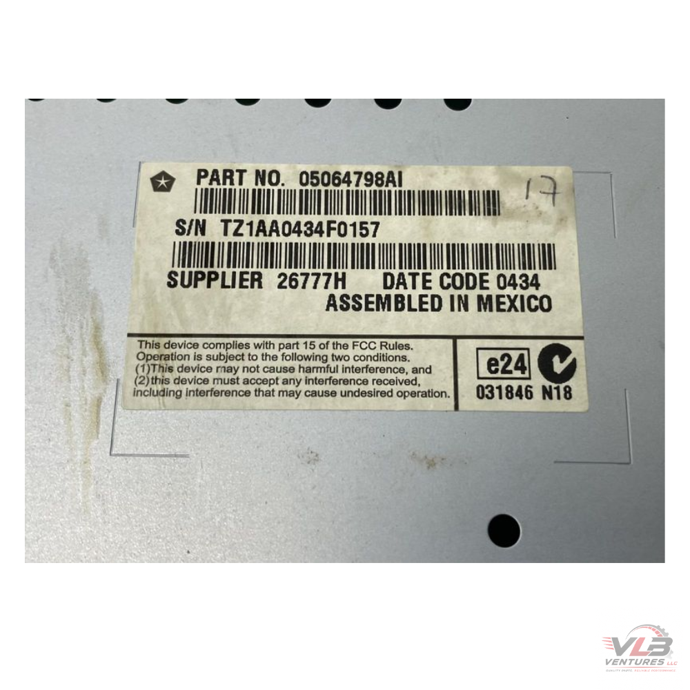 2011–2014 Dodge Charger Navigation Information Display Screen 8.4" OEM — view 4