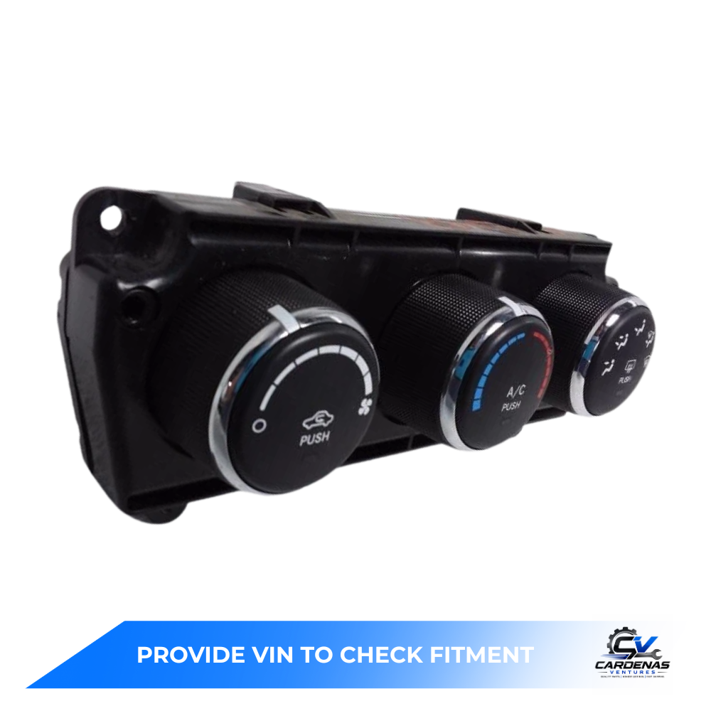 2011–2013 Jeep Wrangler Manual AC Heater Temperature Control — view 1