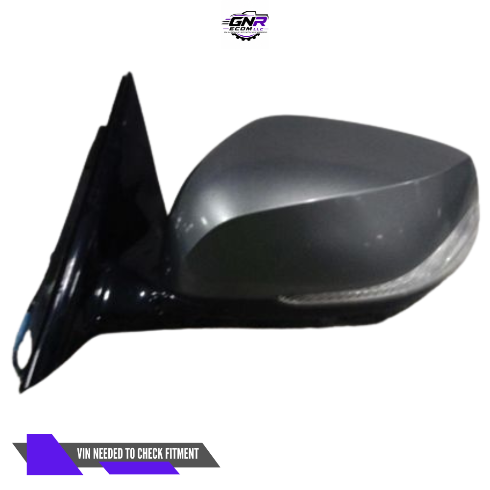 2014–2021 Infiniti Q50 Left Driver Side Door Mirror Heated Gray — view 1