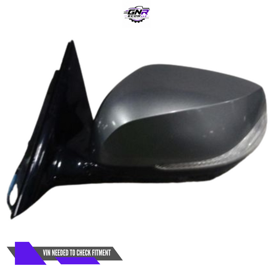 2014–2021 Infiniti Q50 Left Driver Side Door Mirror Heated Gray — view 1