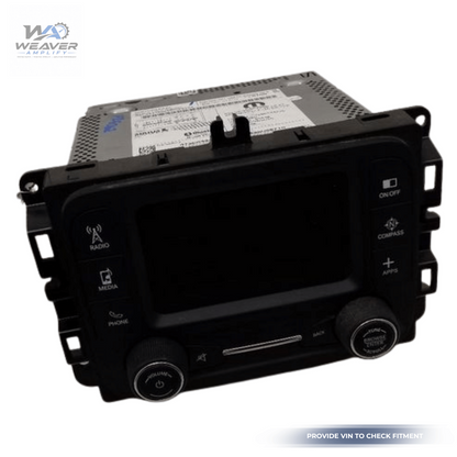 2015–2017 Jeep Renegade Radio AM/FM 5.0" Display Screen Satellite Receiver OEM — view 2