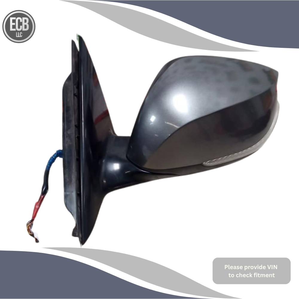 2014–2021 Infiniti Q50 Left Driver Side Door Mirror Heated Gray — view 1