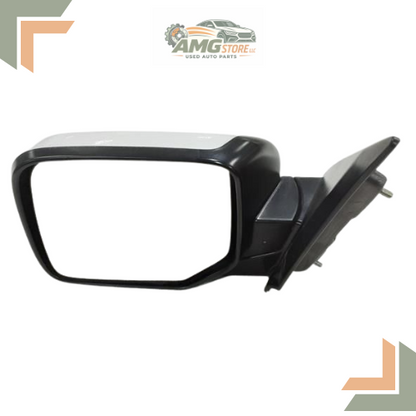 2009–2015 Honda Pilot Left Driver Side View Door Mirror Heated White LH — view 2