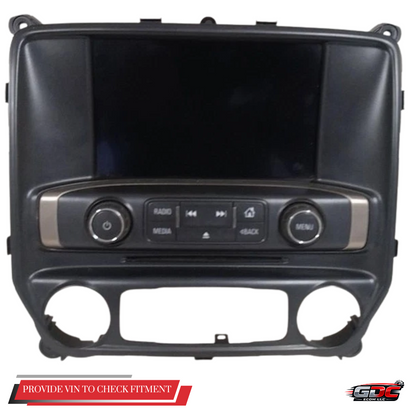 2015–2016 Chevrolet Silverado 1500 2500 Radio Control Panel Screen OEM — view 1