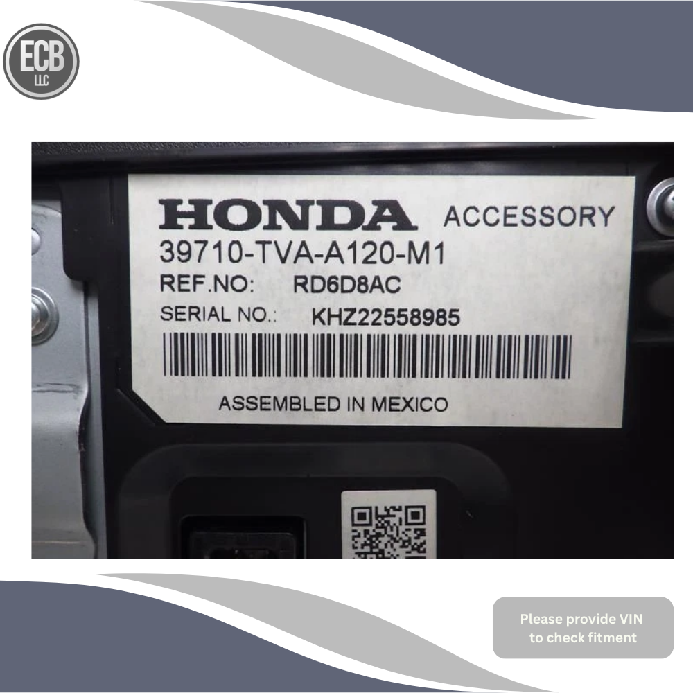 2018–2022 Honda Accord Radio 8" Display Screen without Navigation OEM — view 3