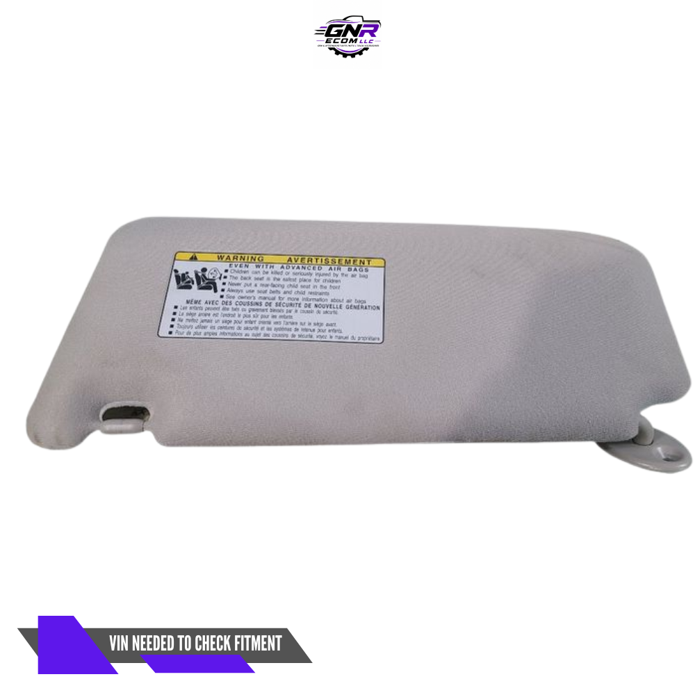 2010–2016 Toyota Venza Passenger RH Sun Visor OEM — view 1