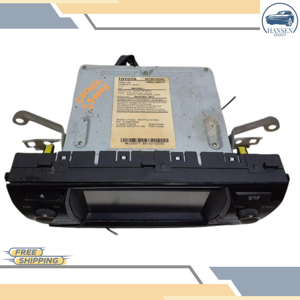 2014–2016 Toyota Corolla Radio Touchscreen Display CD OEM — view 2