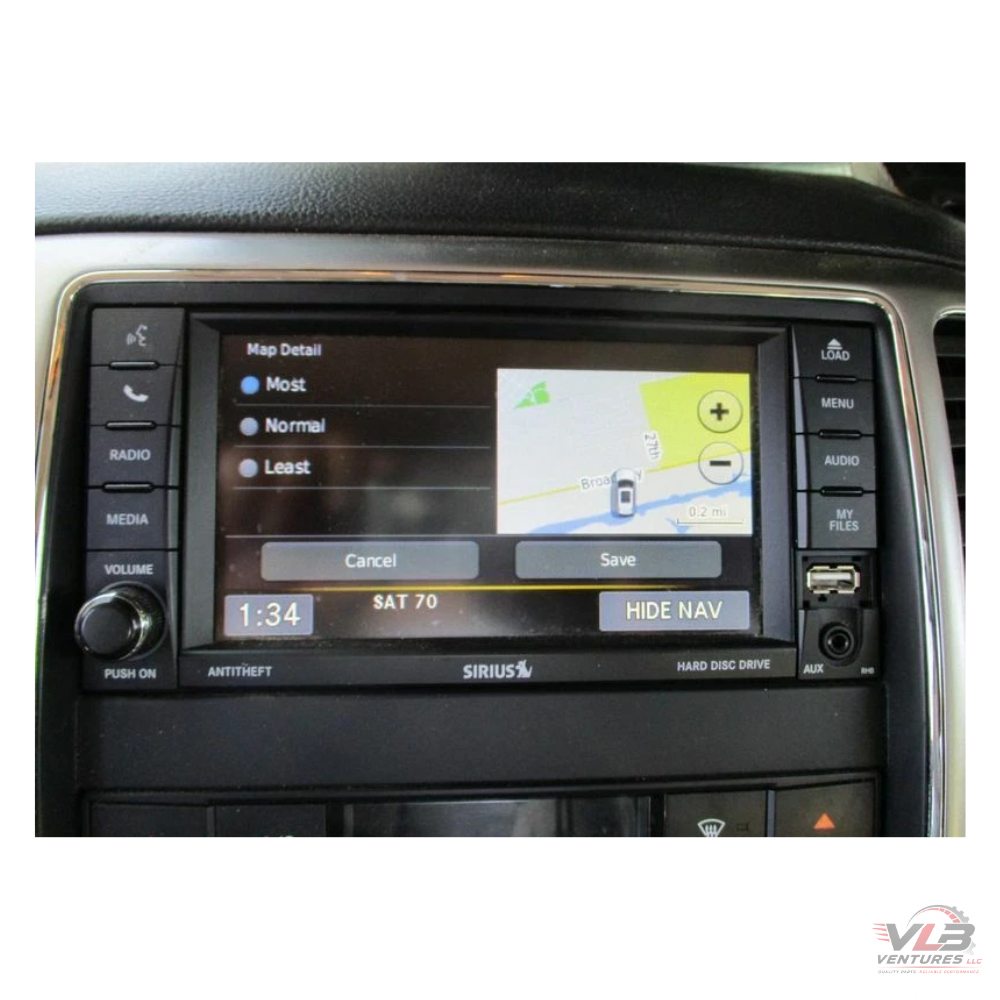 2013 Jeep Grand Cherokee Radio with Navigation Sat CD DVD HDD Face ID RHB OEM — view 2