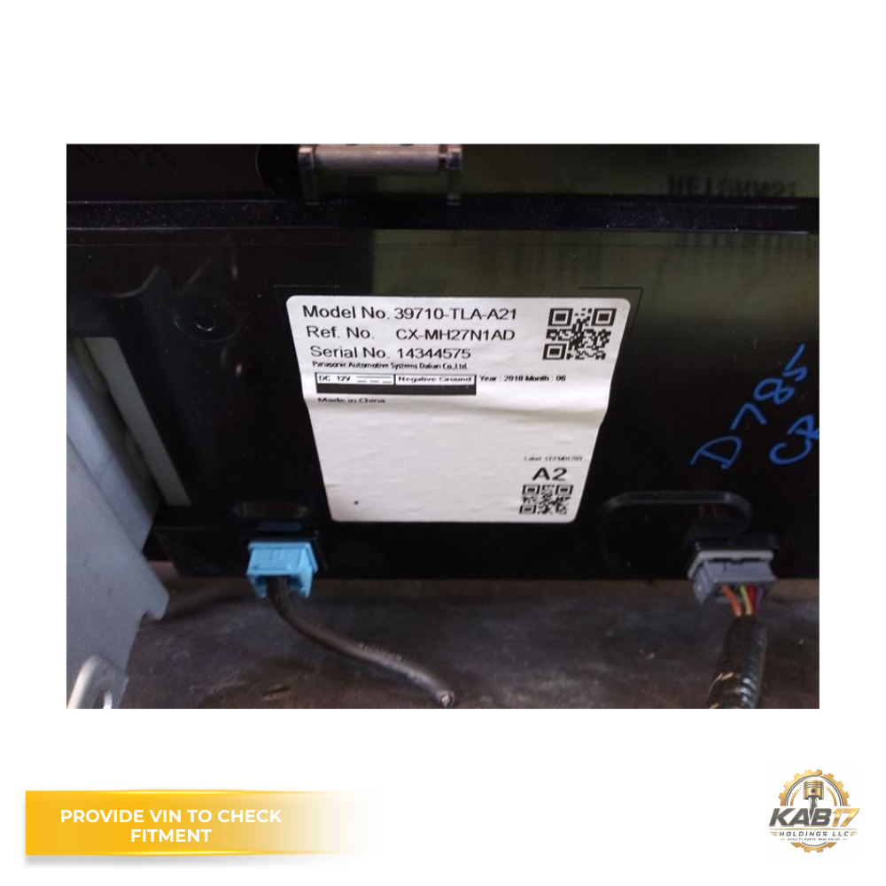 2018–2022 Honda CRV AM FM Radio Display Screen 7.0 OEM — view 4