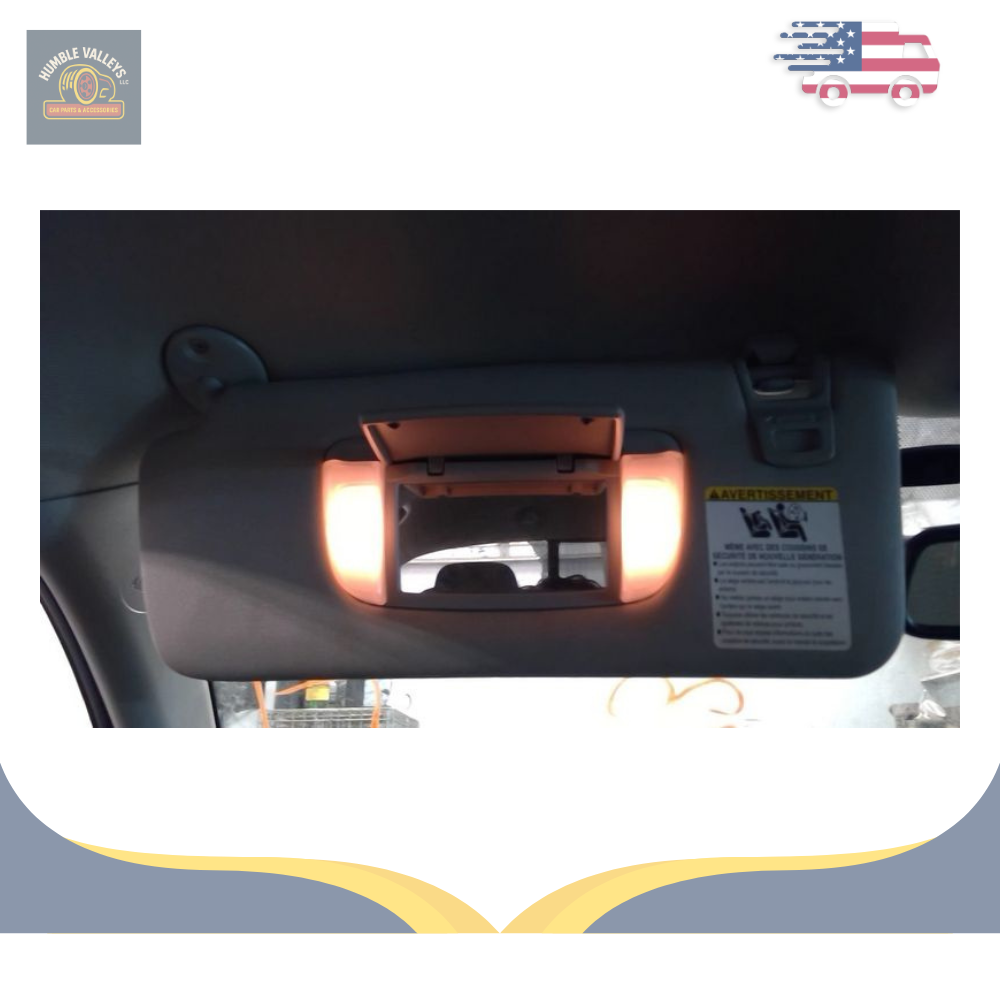 2016–2023 Toyota Tacoma Driver Left Sun Visor without sunroof LH Gray OEM — view 1