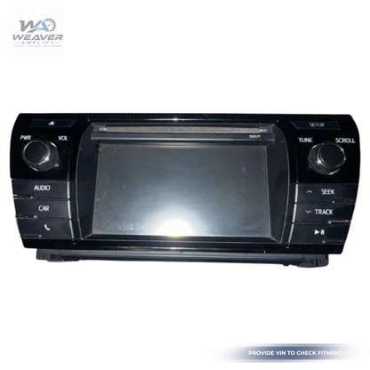 2015–2016 Toyota Corolla - Radio 6.1" Display Receiver AM FM CD ID 100571 OEM — view 1