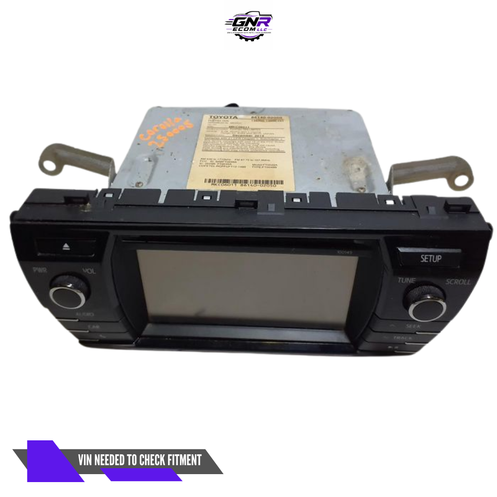 2014–2016 Toyota Corolla Touchscreen Display & Receiver OEM — view 1