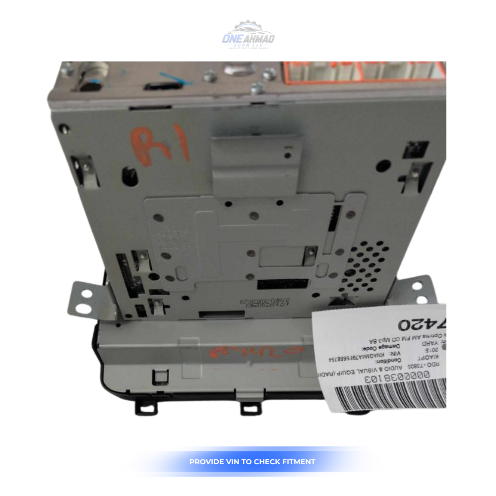 2015 Kia Optima Radio Receiver without Navigation 961602TAA1 OEM — view 2