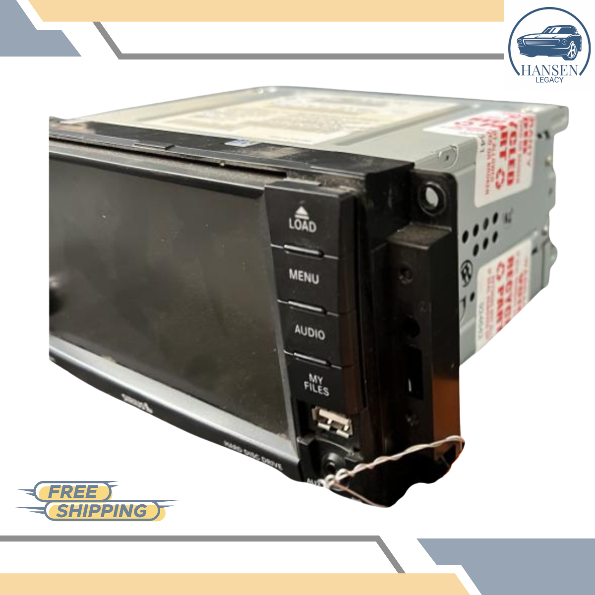 2013–2016 Chrysler Town & Country AM FM CD Navigation Radio Display Screen RHB — view 2