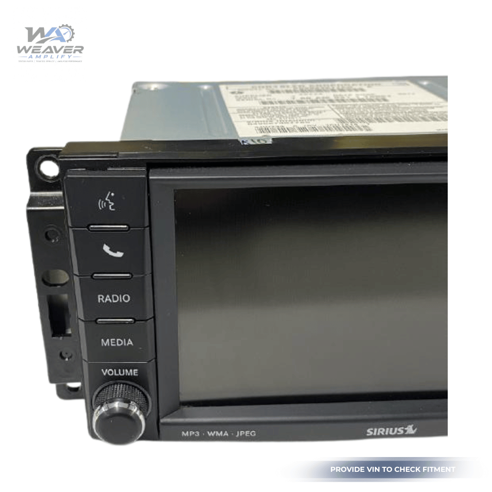 2011–2017 Jeep Patriot Compass AM FM CD DVD Satellite Radio Receiver ID RBZ OEM — view 3