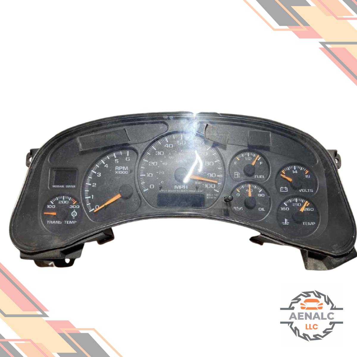 2001–2002 Chevrolet Silverado 2500 Speedometer Head Cluster OEM MPH ID DHUW — view 1