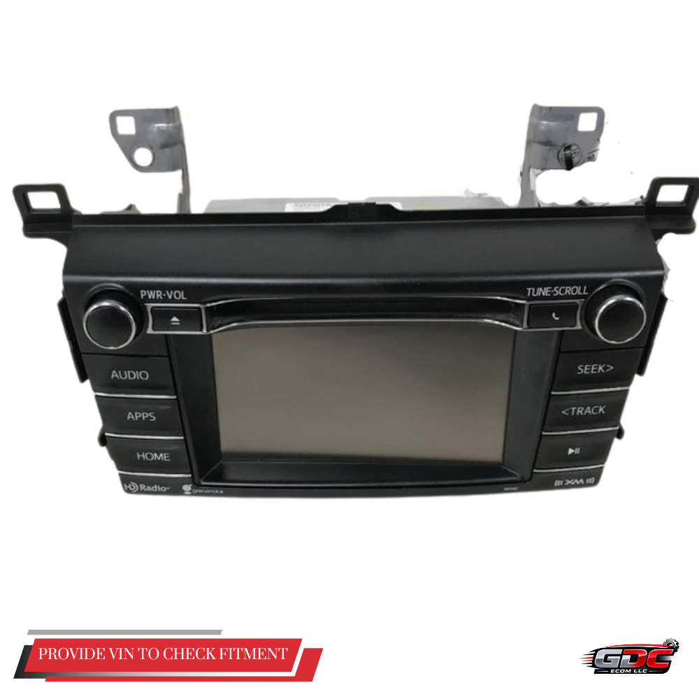 2016–2018 Toyota Rav4 AM FM CD Sirius XM Audio Radio Player Display Screen — view 1