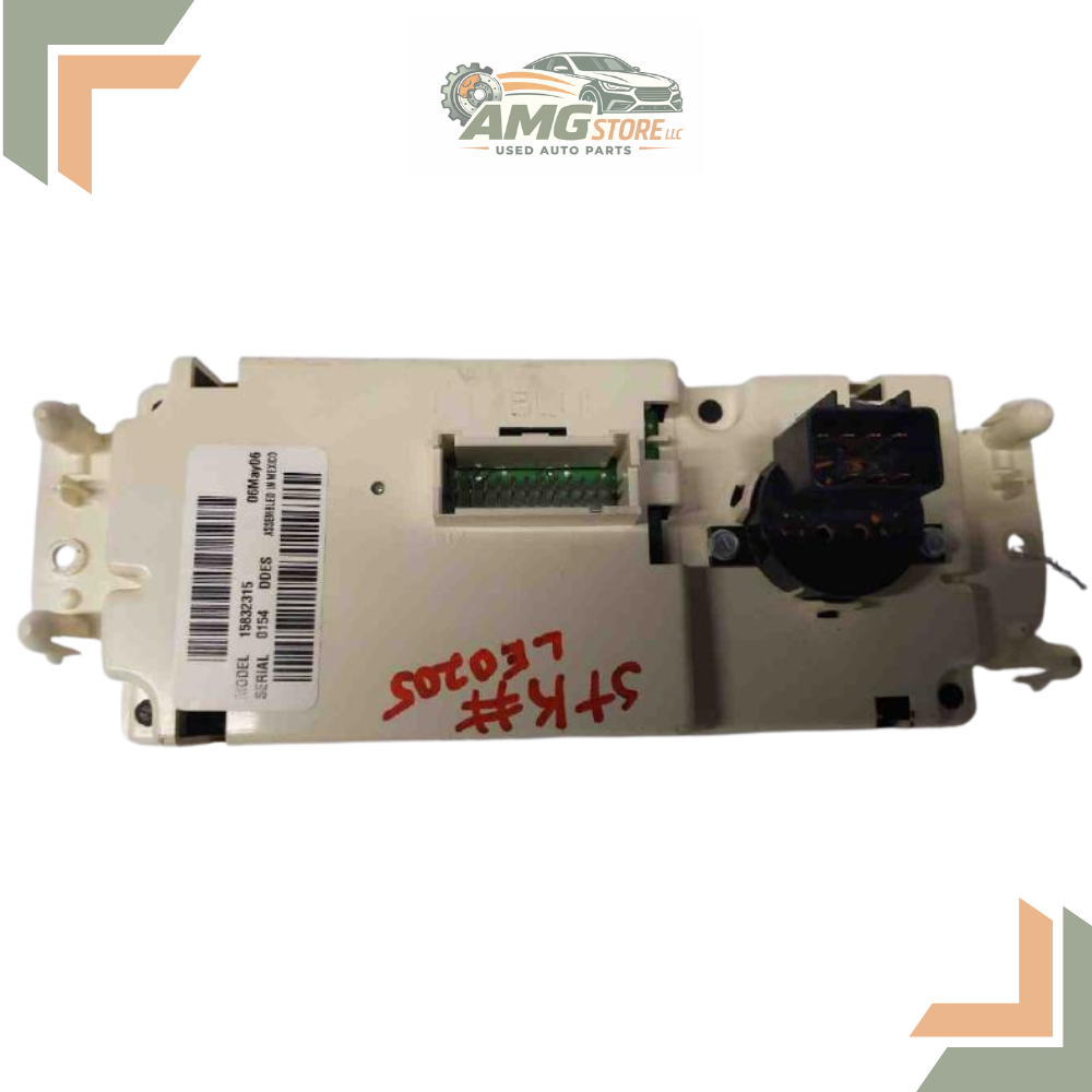 2005–2007 Chevrolet Silverado 1500 Climate AC Heater Temperature Control OEM — view 2