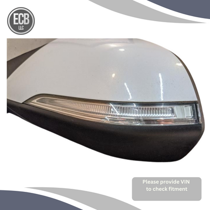 2015–2017 Hyundai Sonata Left Driver Side White Door Mirror Blind Spot — view 3