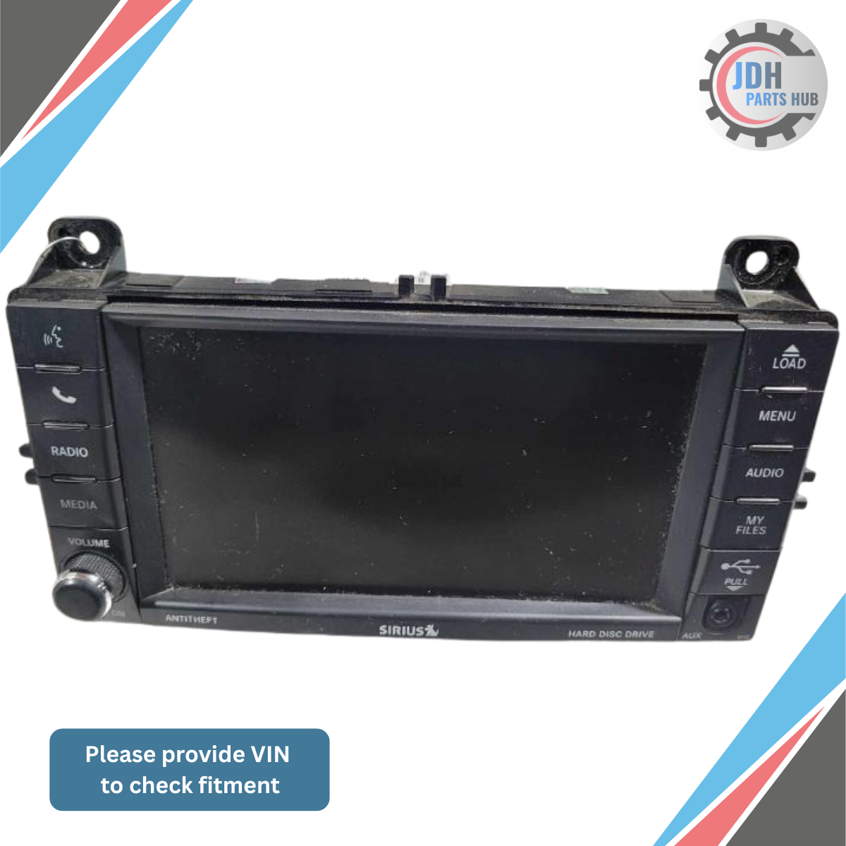 2011–2013 Jeep Grand Cherokee Radio CD Player Display Screen RHB OEM — view 1