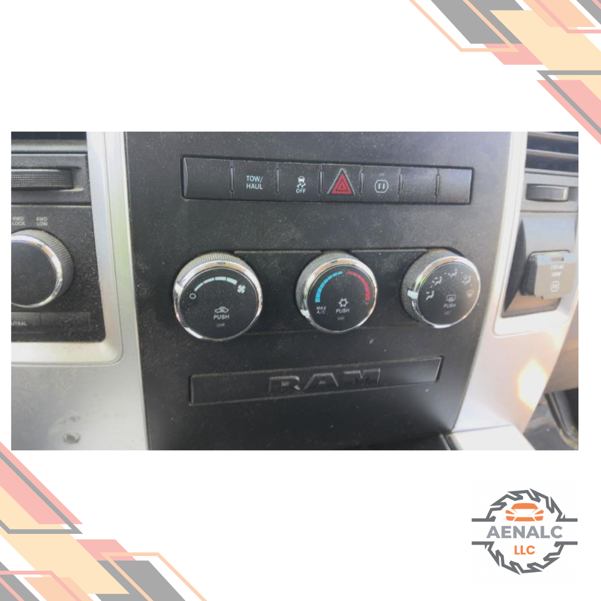 2009–2010 Dodge Ram 1500 AC Heater Climate Control Unit without Rear Defrost 09 10 — view 1