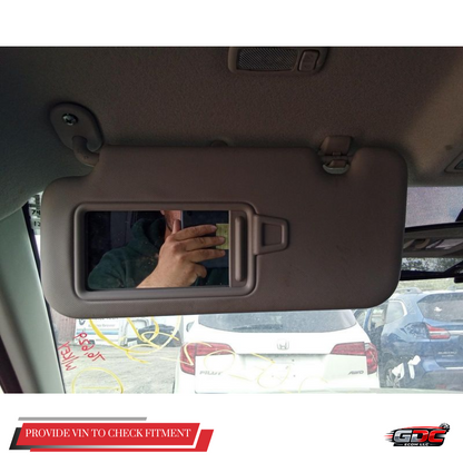2020–2023 Hyundai Venue LH Driver Sunvisor Sun Visor with Mirror Gray OEM — view 2