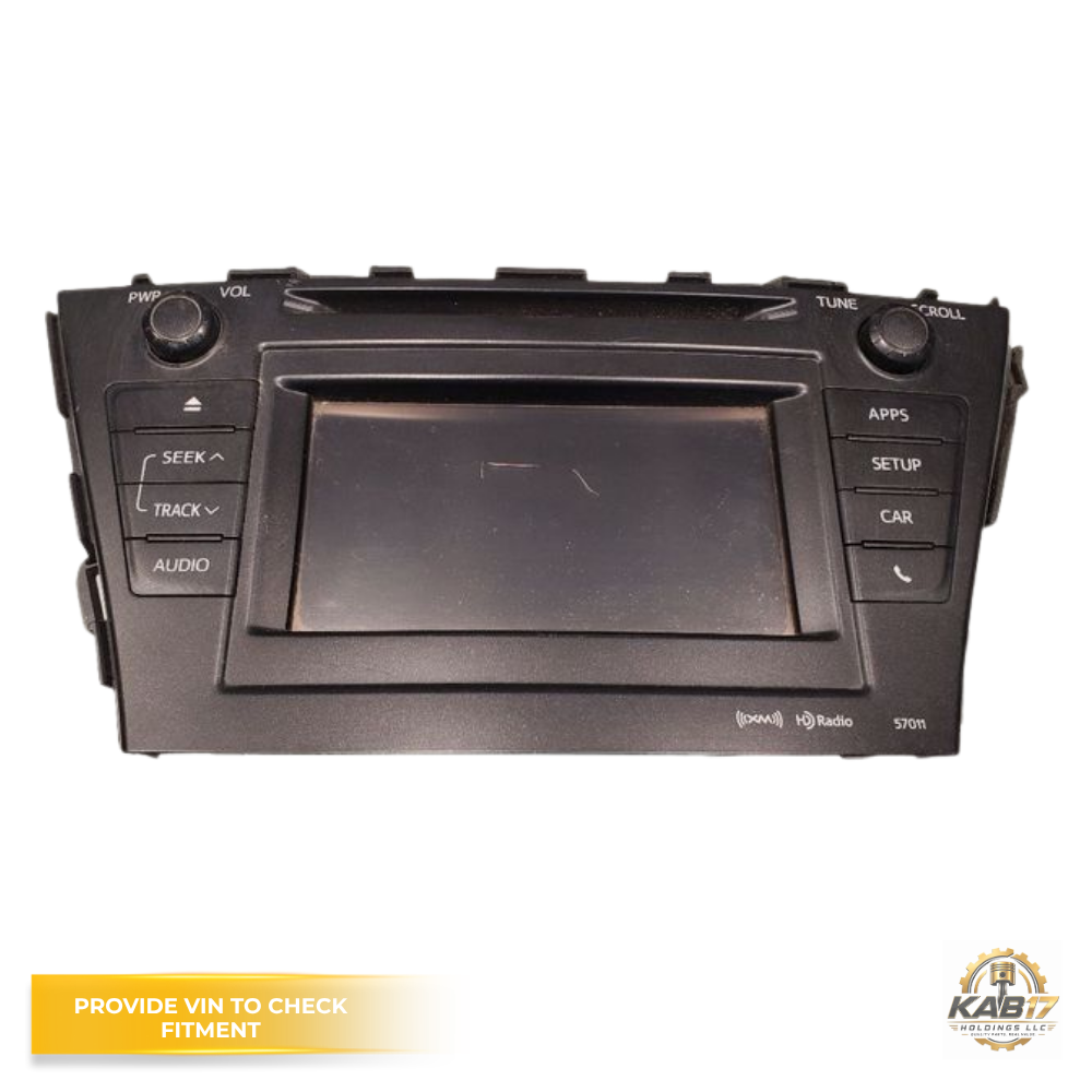 2012–2014 Toyota PRIUS Touch Screen Stereo Radio CD Player OEM 86140-47020 — view 1