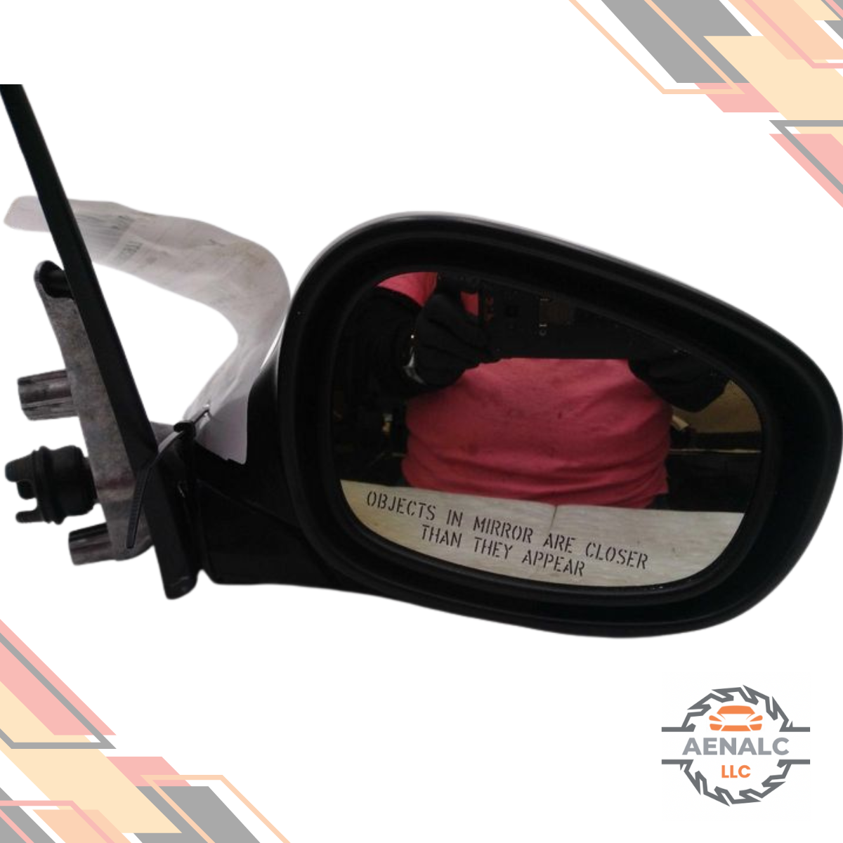 2009–2011 BMW 328i 335i 323 Passenger Right Side View Door Mirror Assembly Black — view 3