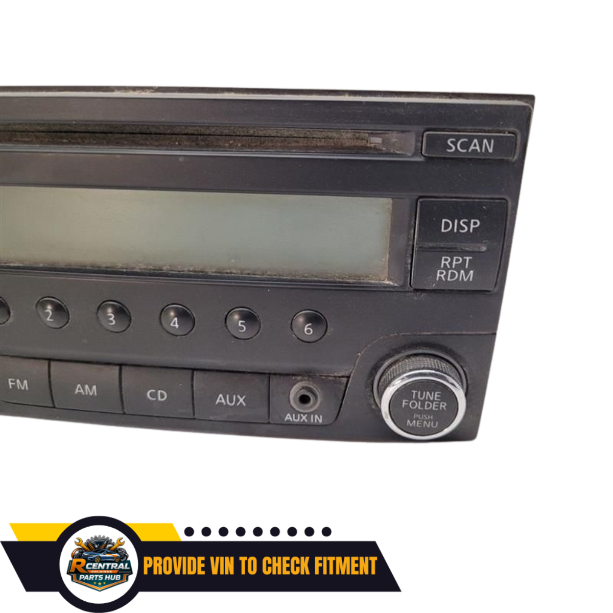 2015–2018 Nissan Versa Radio Receiver AM FM CD without Navigation OEM — view 2