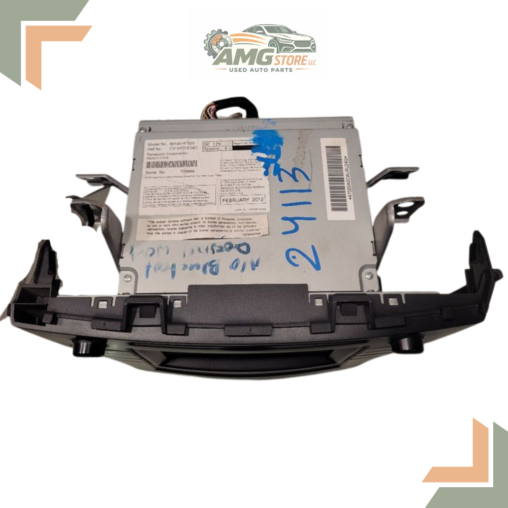 2012–2014 Toyota PRIUS Touch Screen Stereo AM FM XM HD Radio CD Player 57011 OEM — view 2