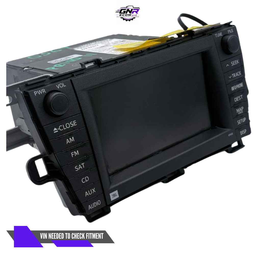 2010–2011 Toyota Prius Display Screen Dash Mounted Navigation Satellite OEM — view 1