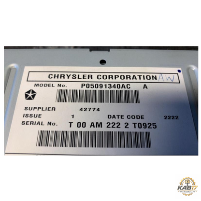 2011 Jeep Grand Cherokee Radio with Navigation Sat CD DVD HDD Face ID RHB OEM — view 3