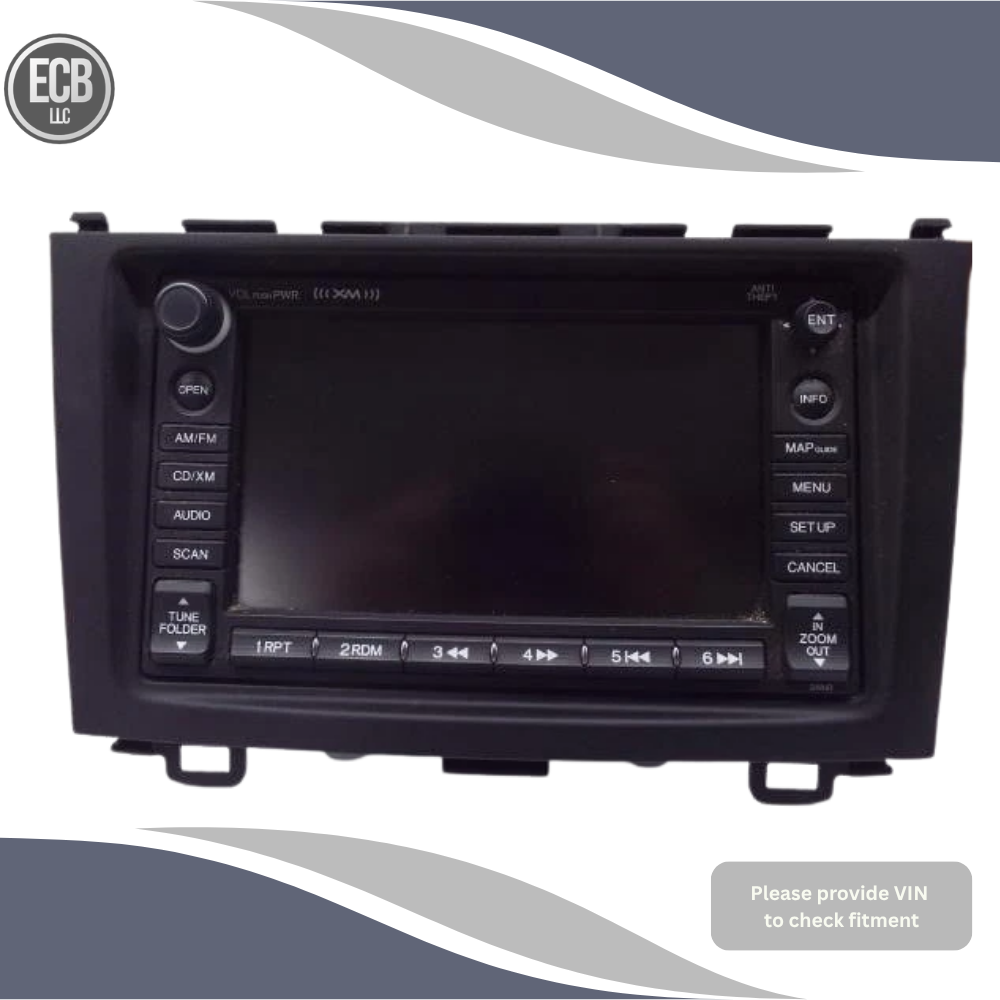 2007–2009 Honda CRV Navigation Radio Receiver Display Screen OEM 07 08 09 — view 1