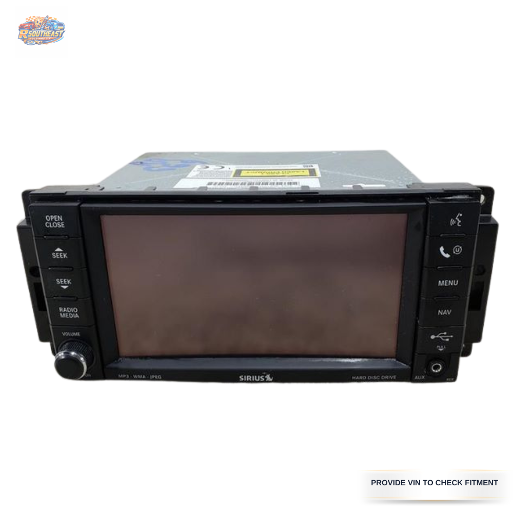 2008–2010 CHRYSLER JEEP DODGE AM-FM-DVD RADIO DISPLAY RECEIVER SATELLITE RER — view 1
