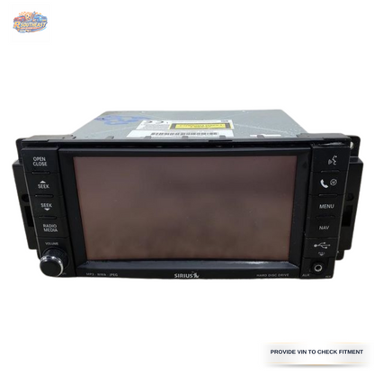 2008–2010 CHRYSLER JEEP DODGE AM-FM-DVD RADIO DISPLAY RECEIVER SATELLITE RER — view 1