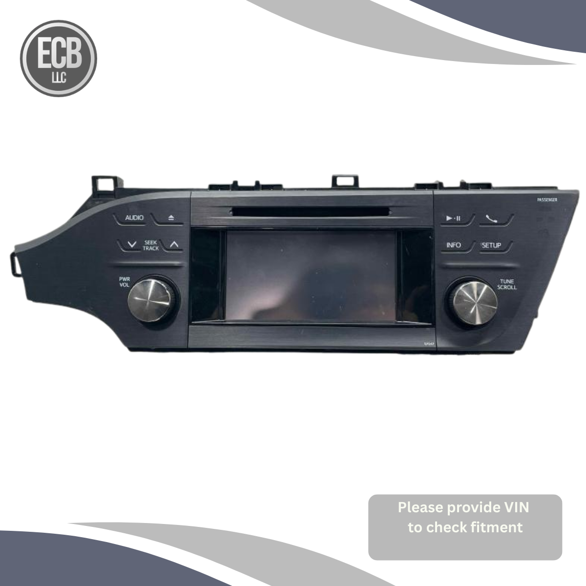 2013–2014 Toyota Avalon Radio Receiver AM FM CD MP3 Display OEM — view 1