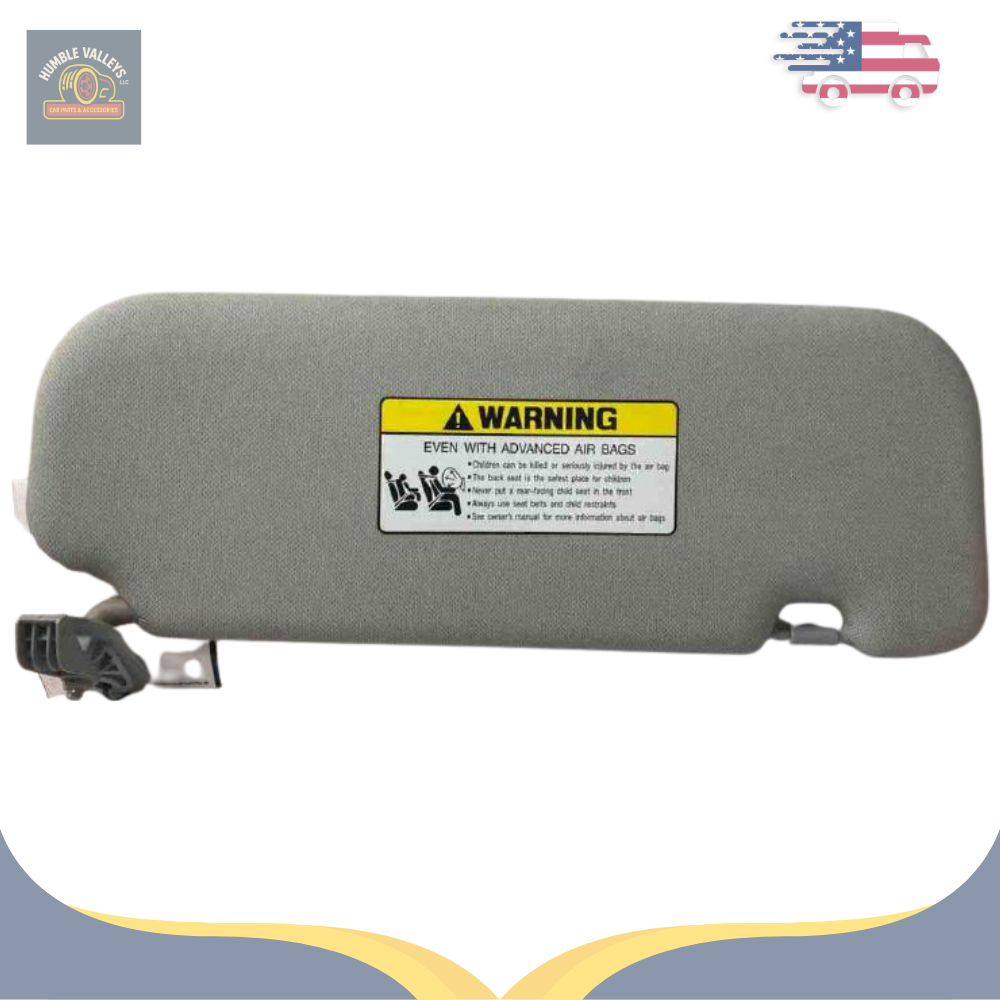 2014–2016 Hyundai Elantra Driver LH Interior Sun Visor with Mirror Gray OEM — view 1