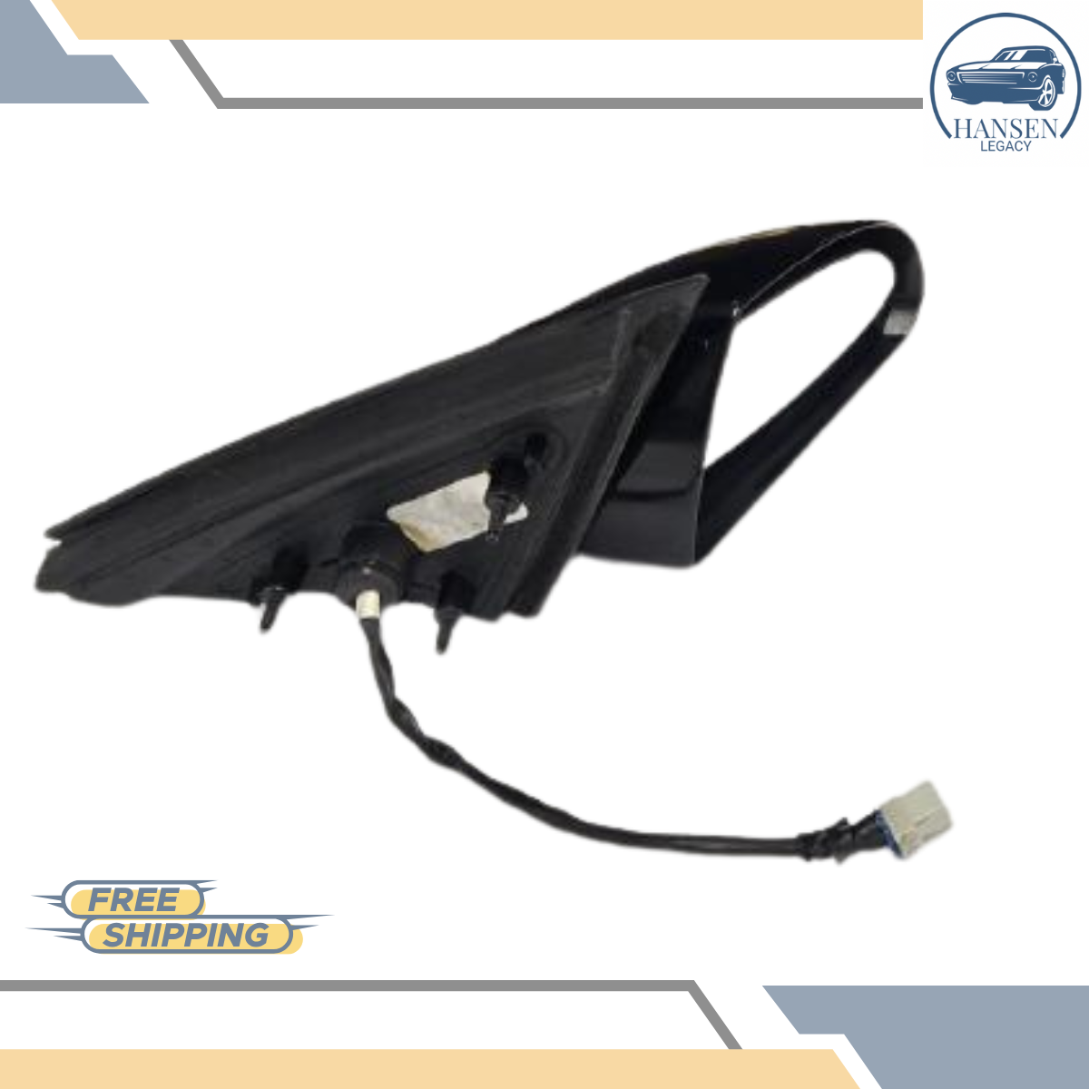 2006–2016 Chevrolet Impala Right Passenger Side View Door Mirror Option DG7 Black — view 2
