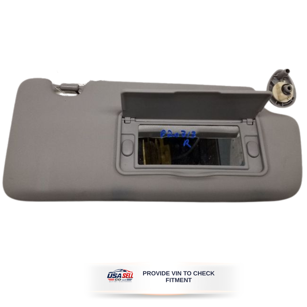 2012–2015 Honda Civic RH Passenger Sunvisor Sun Visor with Mirror OEM — view 2