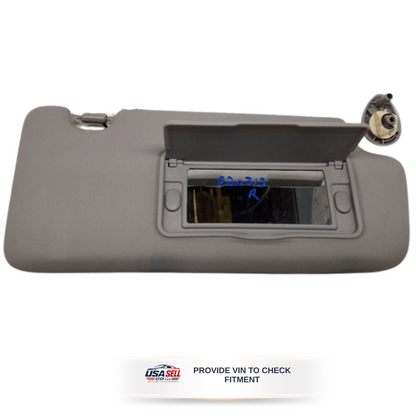 2012–2015 Honda Civic RH Passenger Sunvisor Sun Visor with Mirror OEM — view 2