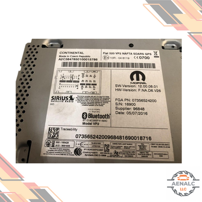 2015–2017 Jeep Renegade 5" Touch Radio Display Receiver Satellite OEM — view 2